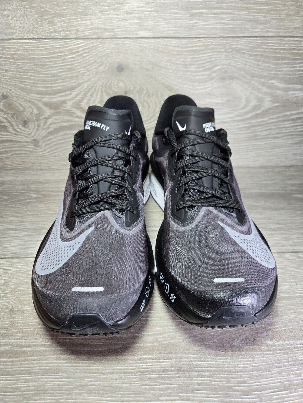 Nike Zoom Fly 6 Running Shoes Black / White / Lite Smoke Grey FN8454-001 New - Picture 4 of 6